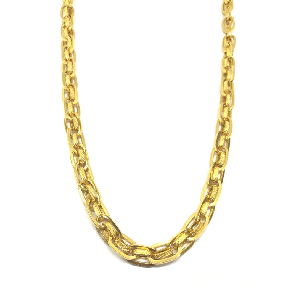 916 Gold Indian Thick Chain For Gents